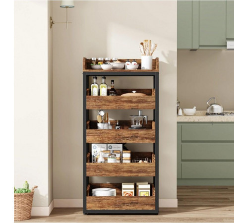 Стеллаж с 5 ящиками для фруктов и овощей – компактная организация пространства