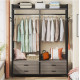 Стеллаж-органайзер, вешалка для одежды с ящиками и полками