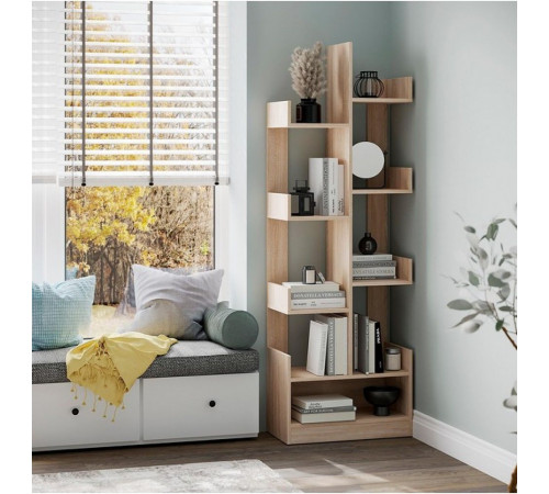 Стеллаж Компанит П-39 — открытые полки в Дубе Сонома