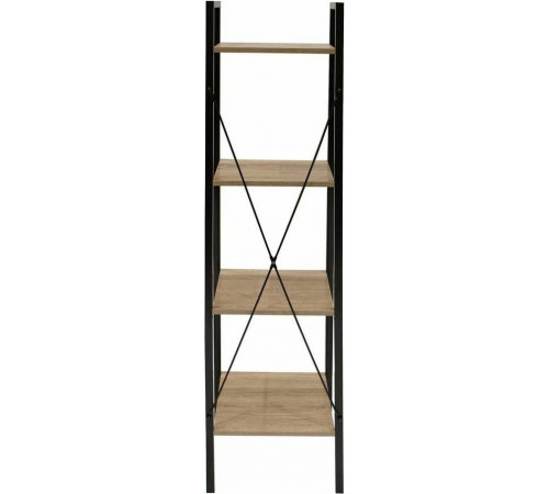 Стеллаж с 4 полками, Дуб Сонома — металлический стеллаж LOFT.