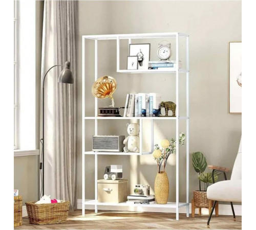 Стеллаж с 5 открытыми полками – металлический каркас, 178×100×33 см.