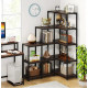 Стеллаж угловой 5-ярусный — открытый стеллаж для дома или офиса