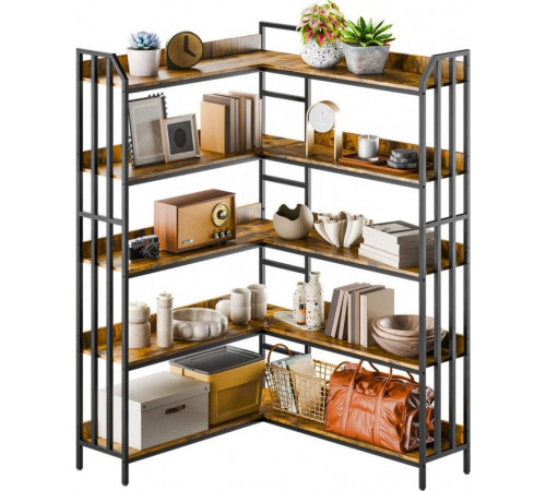 Стеллаж L-образный — открытый LOFT-стеллаж для дома.