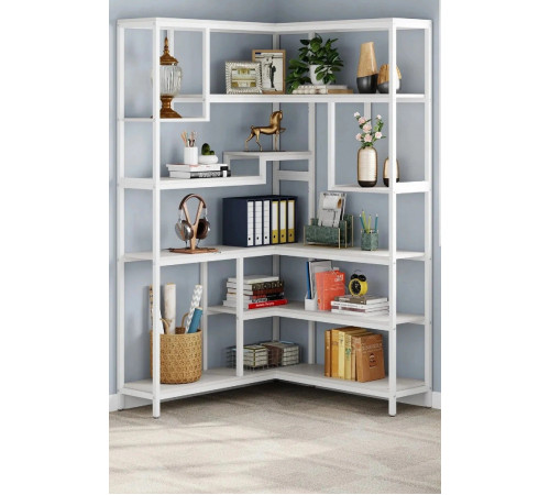 Стеллаж угловой MSM U0082, дуб сонома/черный металл