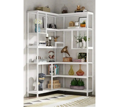 Стеллаж угловой MSM U0082, дуб сонома/черный металл