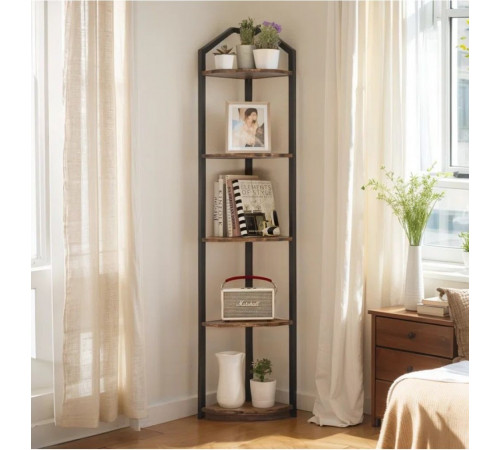Угловой стеллаж Tieasha – 177×28,5×28,5 см, LOFT дизайн