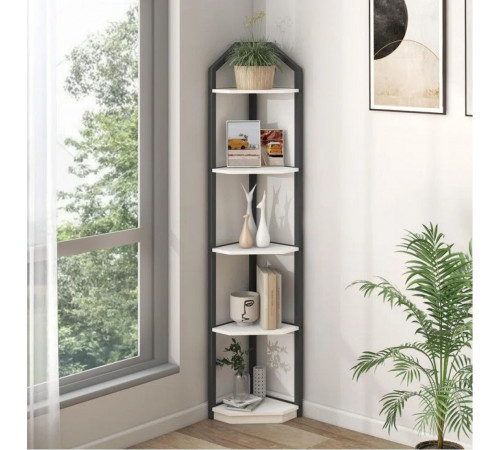 Угловой стеллаж Tieasha – 177×28,5×28,5 см, LOFT дизайн