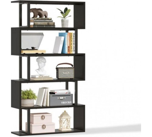 Стеллаж Z-формы 180×80×30 см – стильный LOFT-элемент для дома.