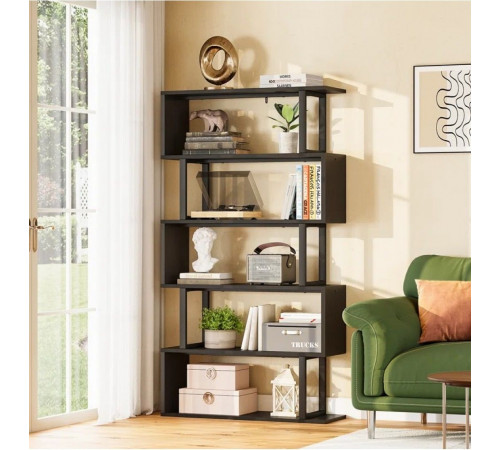 Стеллаж Z-формы 180×80×30 см – стильный LOFT-элемент для дома.