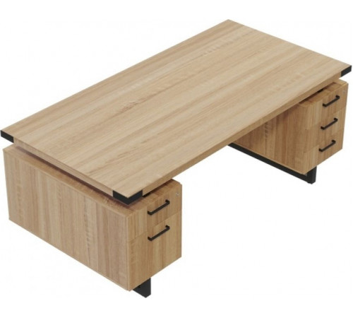 Рабочий стол Mirella с двойной подставкой – 182×91×75 см.