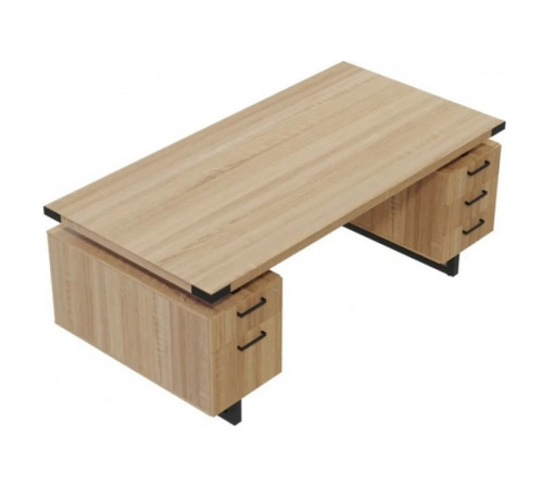 Рабочий стол Mirella с двойной подставкой – 182×91×75 см.