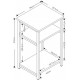 Стол Tray Top – 60×34×29,7 см, минималистичный приставной столик