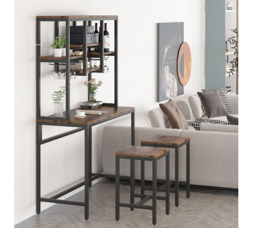 Стол барный с 2 барными стульями