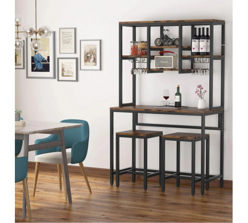 Стол барный с 2 барными стульями