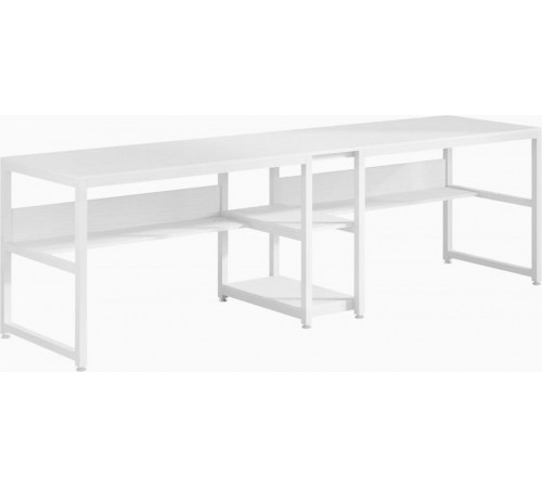 Двухместный письменный стол с полками — 200×60×75 см.