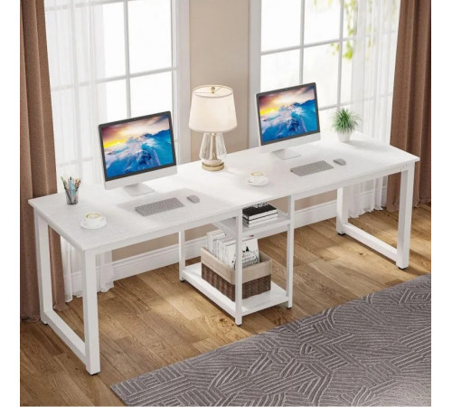 Стіл двомісний з полицями — 200×60×72 см