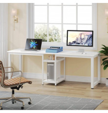 Стол двухместный с полками