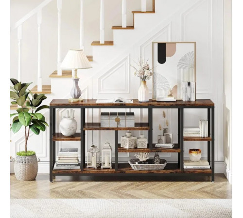 Стол консольный Tribesigns с полками для хранения