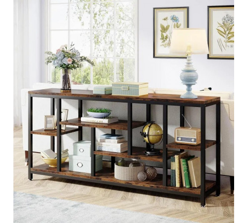 Стол консольный Tribesigns с полками для хранения