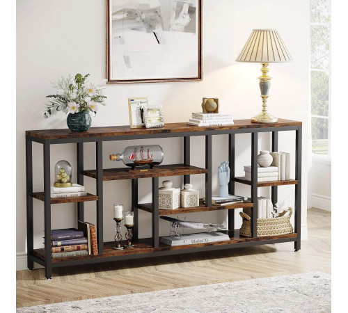 Стіл консольний Tribesigns із полицями для зберігання