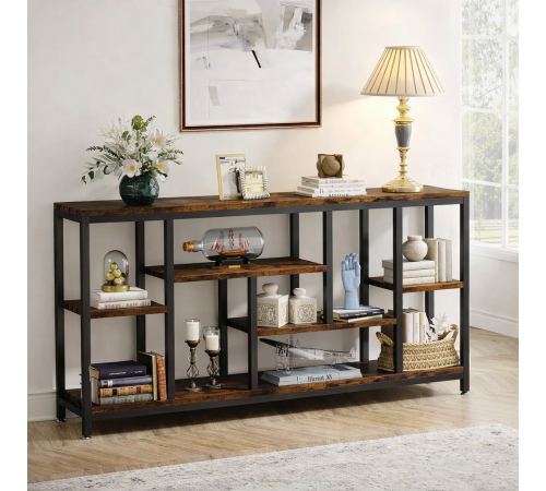 Стол консольный Tribesigns с полками для хранения