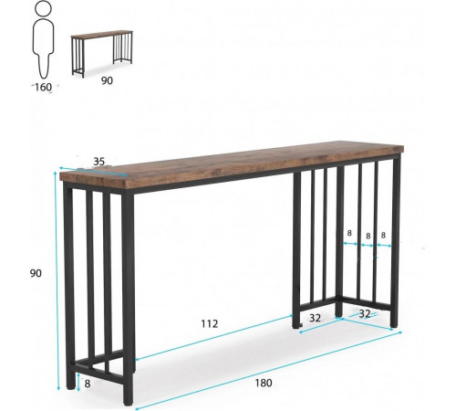 Стол консольный в прихожей