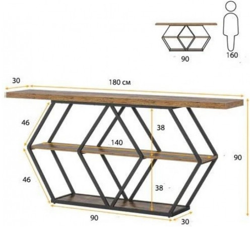 Стол консольный в прихожей