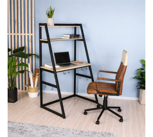 Стол письменный MSMLOFT с металлическим каркасом - 90×60×150 см.