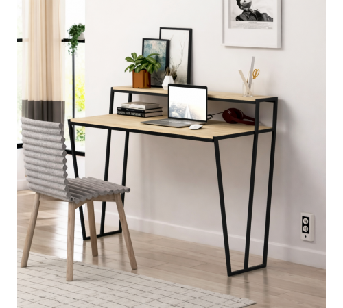 Стол письменный MSMLOFT с металлическим каркасом - 120×60×75 см.