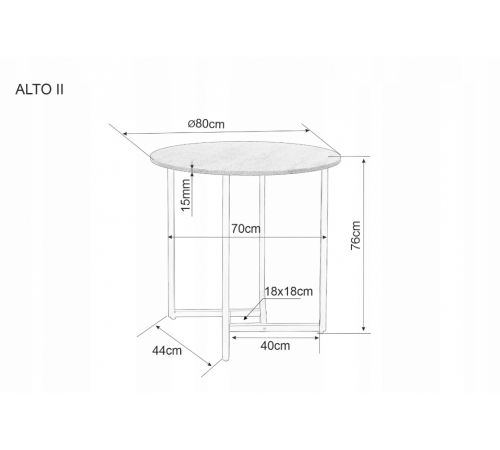 Стол на 5 человек 80×80 для гостиной