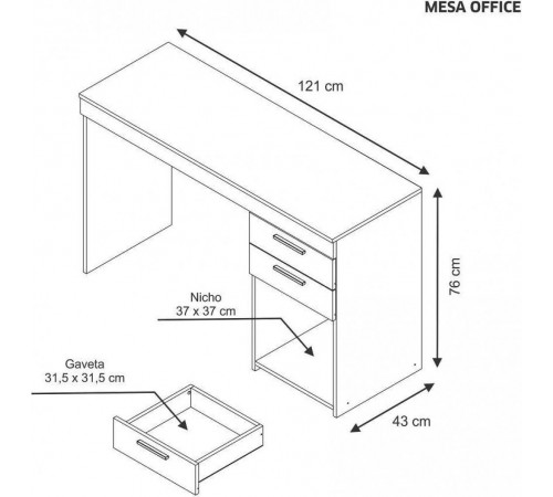 Стол Office – белый