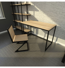 Стол офисный в стиле Loft, дуб сонома