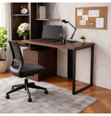 Стол письменный/компьютерный в стиле MSMLOFT, каркас металлический