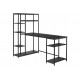 Письменный стол MSMLOFT с полками — 160×75× (60–90) см