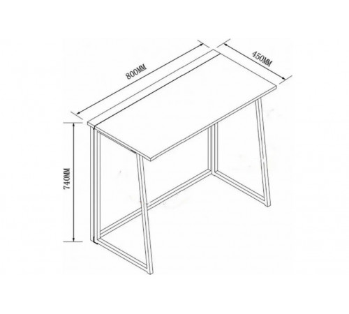 Стол с металлическим основанием Baptistine