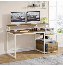 Стол с полками и ящиком для файлов