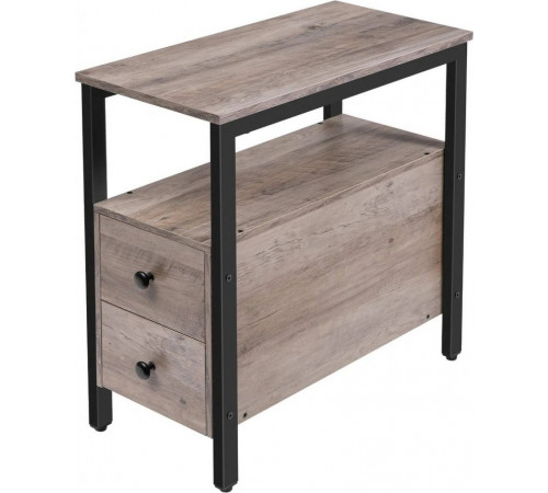 Стол с ящиком и открытой полкой MSMLOFT — 60×30×48 см
