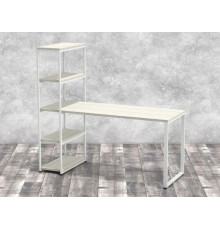 Стол-стеллаж Айсберг 01 Белый/белый MSMLOFT