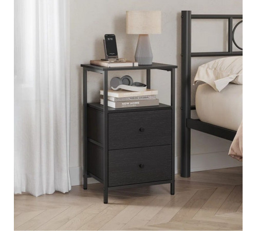 Столик із 2 шухлядами та полицями — 61×38×28 см