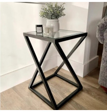 Столик зі скла, чорний