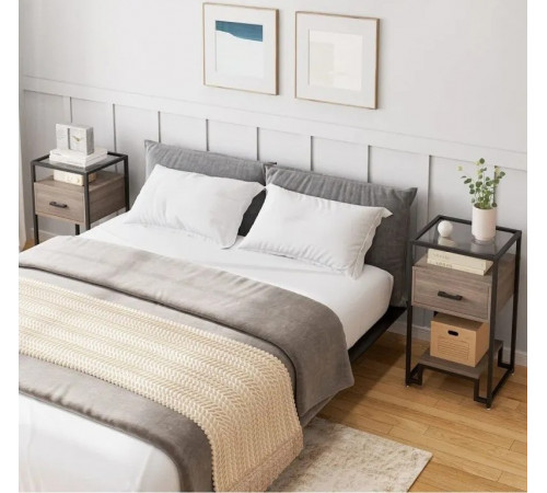 Столик 3-ярусный с ящиком MSMLOFT 78×40×40