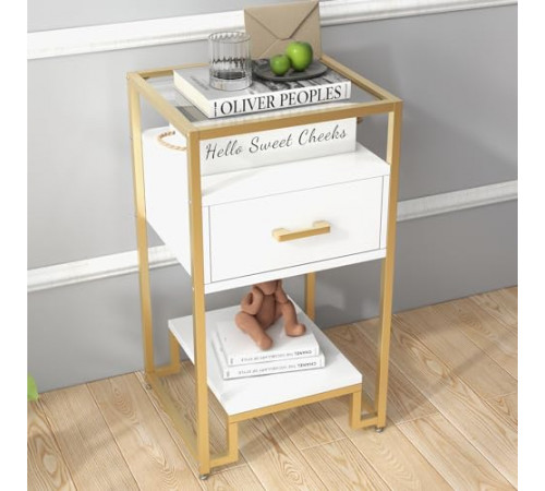 Столик 3-ярусный с ящиком MSMLOFT 78×40×40