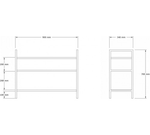 Стійка для взуття на 2 пари