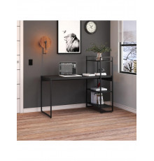 Стіл 3 полицями, чорний