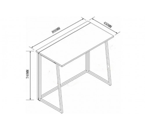Стол с металлическим основанием Baptistine