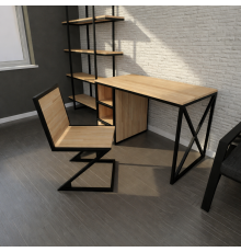 Стіл Dret у стилі лофт з шухлядою