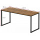Стол для домашнего офиса – 120×60×72 см, MSMLOFT.