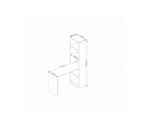 Вместительный стол, дуб сонома