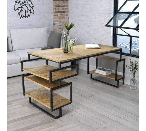 Письменный стол в стиле MSMLOFT, 140×60×75 см