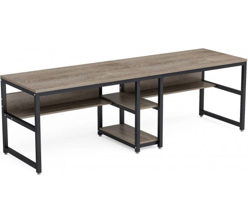 Двухместный письменный стол с полками — 200×60×75 см.